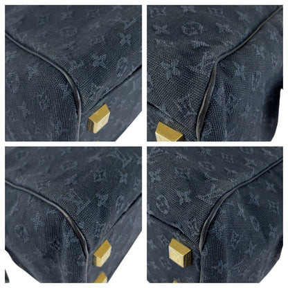 Louis Vuitton Handbag M92414 Canvas Navy Gold Metal Monogram Mini Josephine Pn