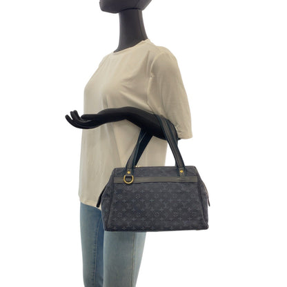 Louis Vuitton Handbag M92414 Canvas Navy Gold Metal Monogram Mini Josephine Pn