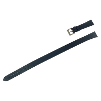 Tiffany&Co. Watches Leather Black Beige Silvermetal East West Mini