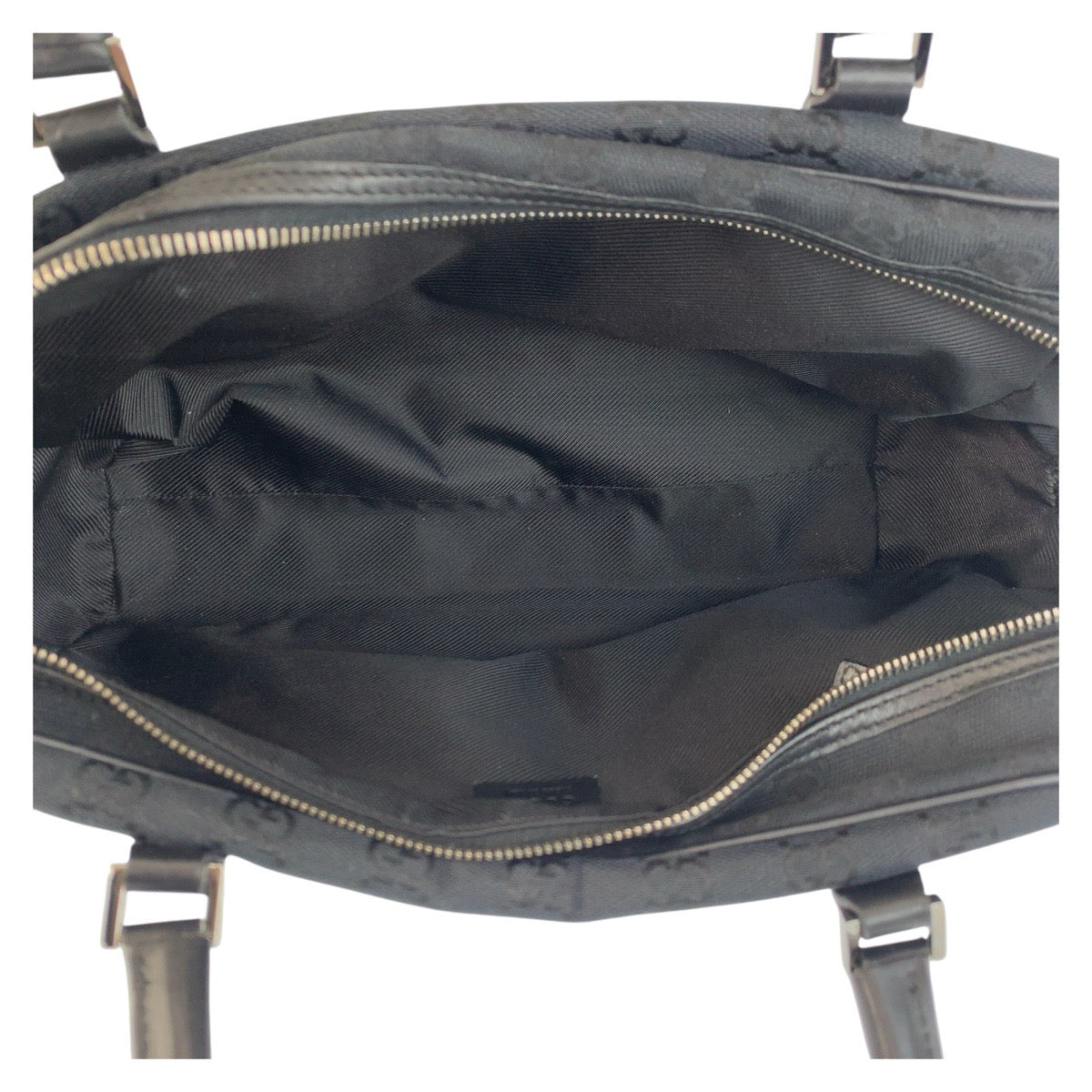 Gucci Shoulder Bag 002 1115 Gg Canvas Black Silvermetal