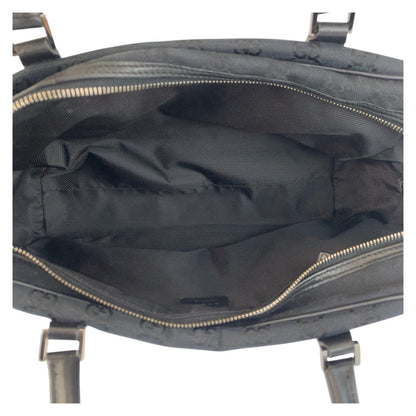 Gucci Shoulder Bag 002 1115 Gg Canvas Black Silvermetal