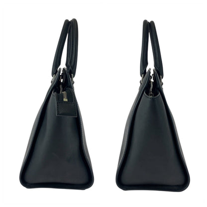 Michael Kors Tote Bag Ey1508 Leather Black Silvermetal Selma