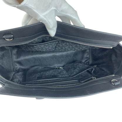 Michael Kors Tote Bag Ey1508 Leather Black Silvermetal Selma