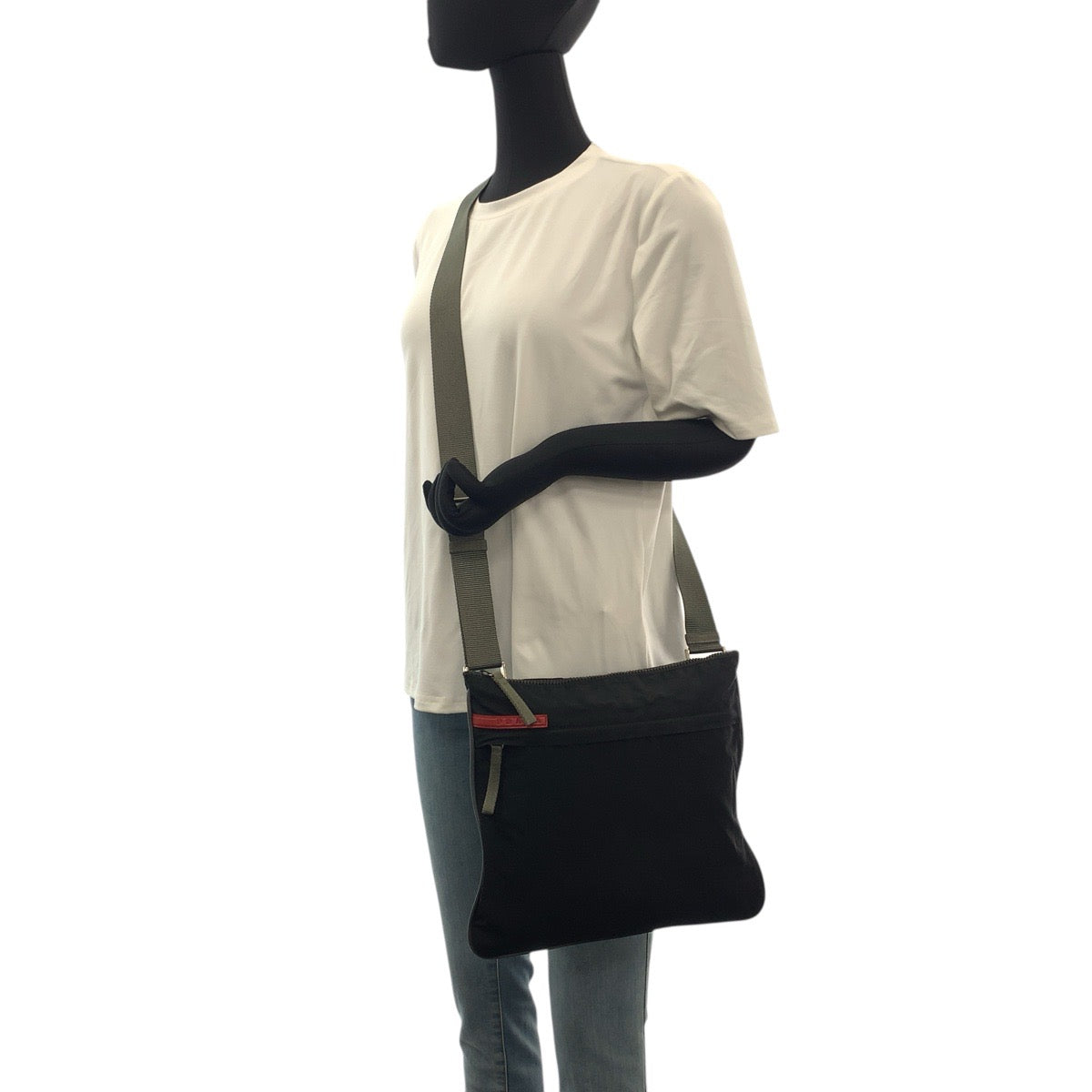 Prada Sports Shoulder Bag Nylon Black Silvermetal Test