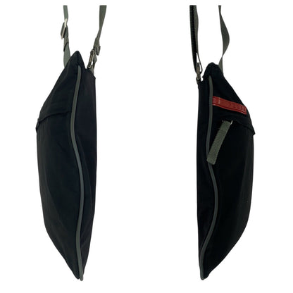 Prada Sports Shoulder Bag Nylon Black Silvermetal Test