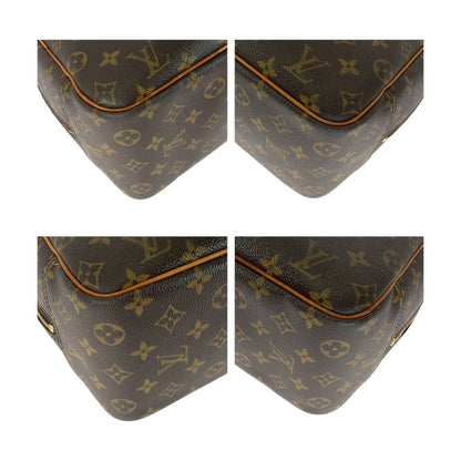 Louis Vuitton Handbag M47270 Pvc Brown Gold Metal Monogram Deauville
