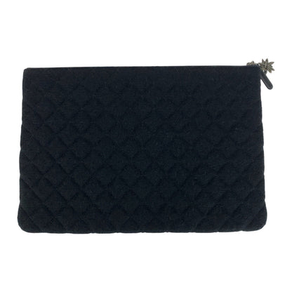 Chanel Clutch Bag Tweed Multicolor Coco Mark