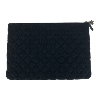 Chanel Clutch Bag Tweed Multicolor Coco Mark