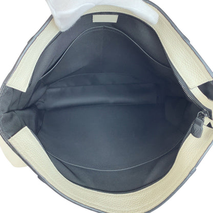 Louis Vuitton Tote Bag M58477 Leather White Cream Black Taurillon Clemence Christopher Tote