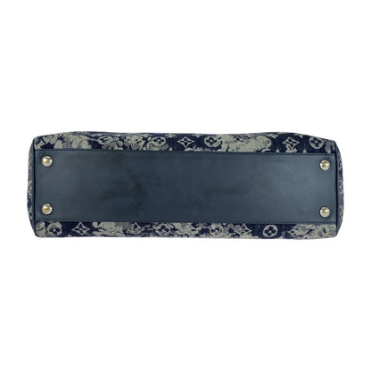 Louis Vuitton Tote Bag M57284 Monogram Canvas Blue Monogram Tapestry Grand Sac