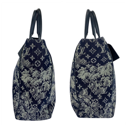 Louis Vuitton Tote Bag M57284 Monogram Canvas Blue Monogram Tapestry Grand Sac