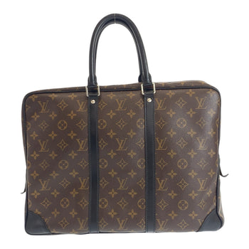 Louis Vuitton Business Bag M40225 Pvc Brown Black Silvermetal Monogram Macasa Port Documan Voyajaj