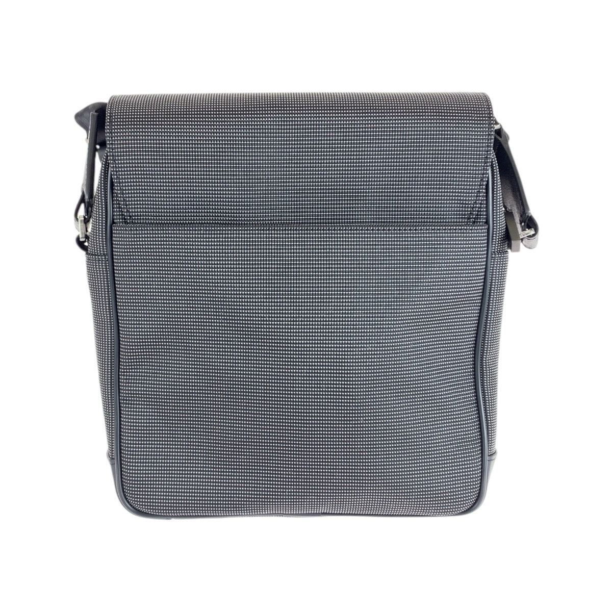 Dunhill Shoulder Bag Canvas Black Gunmetal Aboriginals