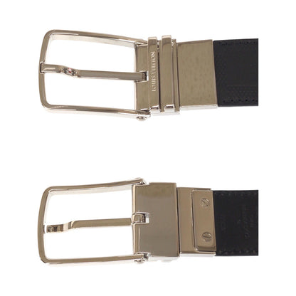 Louis Vuitton Belt Leather Black Damier Anfini Saintur 42