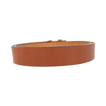Louis Vuitton Belt M6903 Leather Brown Sunture Lv Initial 36