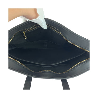 Coach Business Bag 5296 Leather Black Goldmetal Old Coach