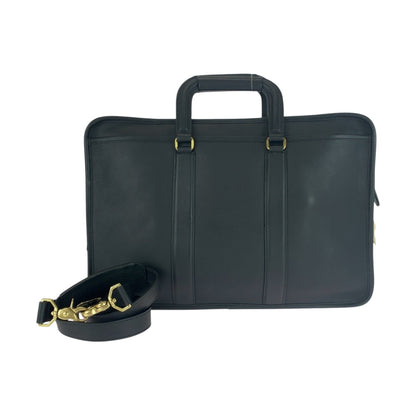 Coach Business Bag 5296 Leather Black Goldmetal Old Coach