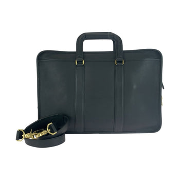 Coach Business Bag 5296 Leather Black Goldmetal Old Coach