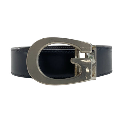 Gucci Belt 036 2194 1108 Leather Black G Logo No Size (See Description)