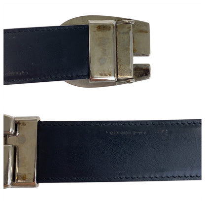 Gucci Belt 036 2194 1108 Leather Black G Logo No Size (See Description)