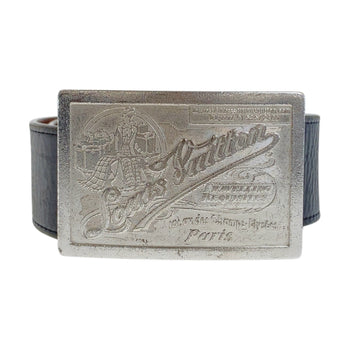 Louis Vuitton Belt M6812 Leather Black Santur Jeans Belt 38