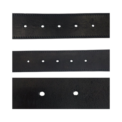 Gucci Belt 114984 Leather Black Interlocking