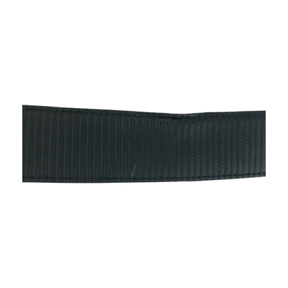 Bvlgari Belt Leather Black Circle Logo 42