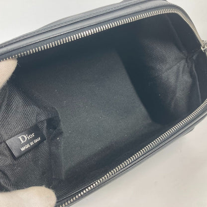 Dior Pouch Canvas / Leather Black Logo Unisex(Unisex)