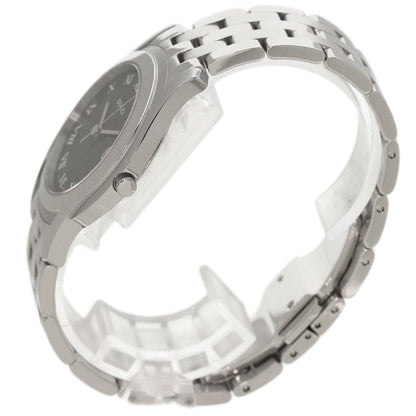 Gucci Watches Quartz 5500M Stainless Steel Silver Round Face Black Dial