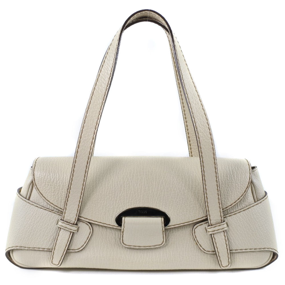 Todfs Handbag Leather Beige Women