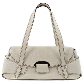 Todfs Handbag Leather Beige Women