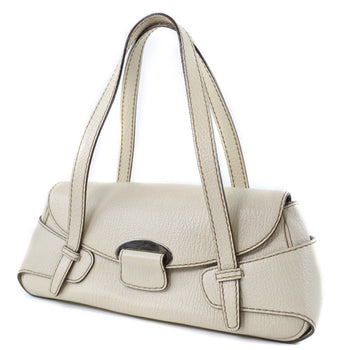 Todfs Handbag Leather Beige Women