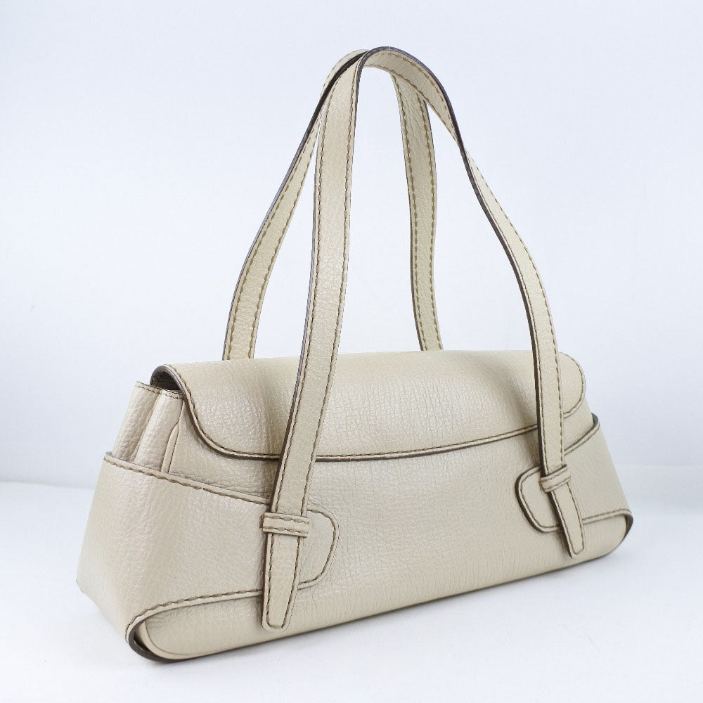 Todfs Handbag Leather Beige Women