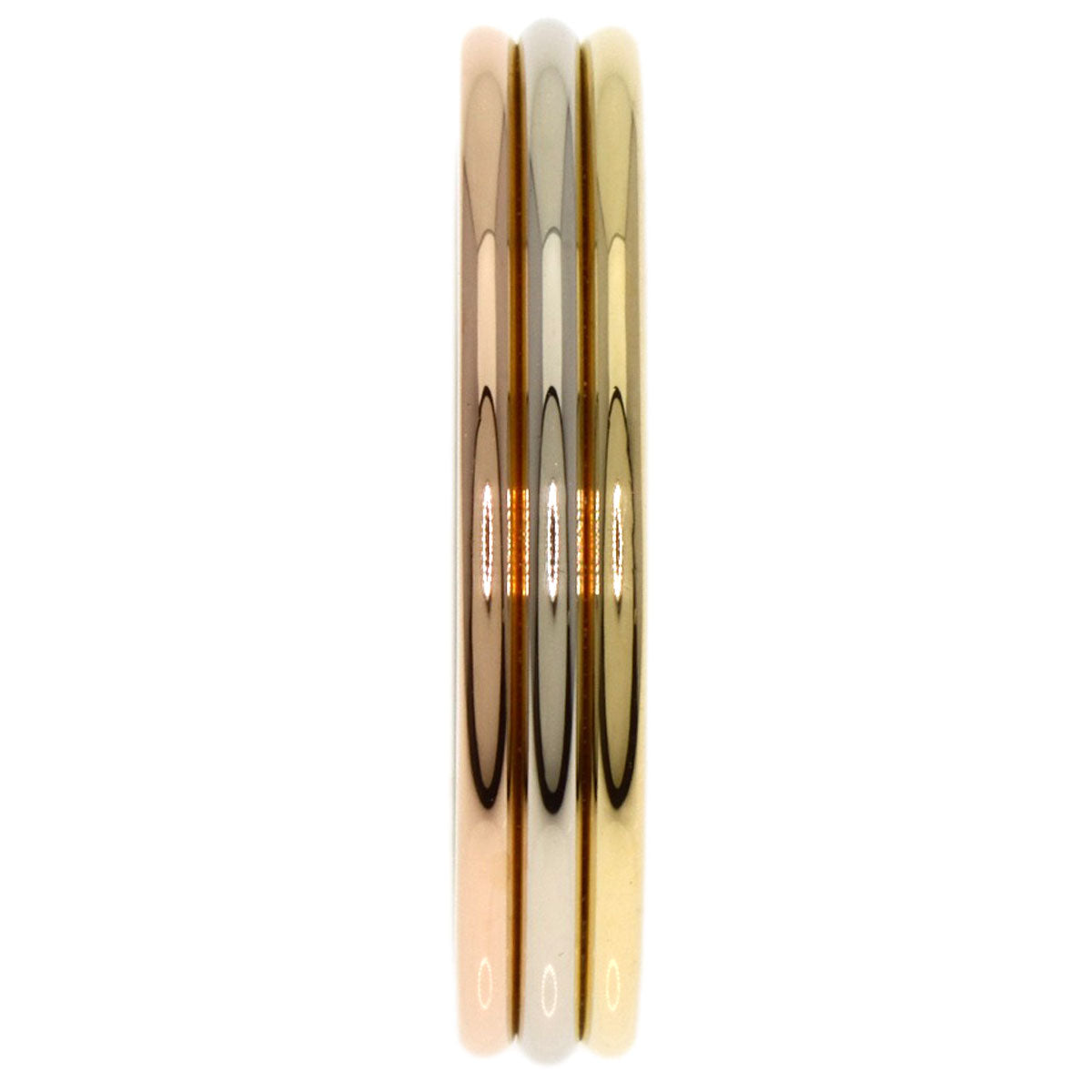 Cartier Ring K18Yg , K18Wg , K18Pg Gold Three Colors # 58 Women