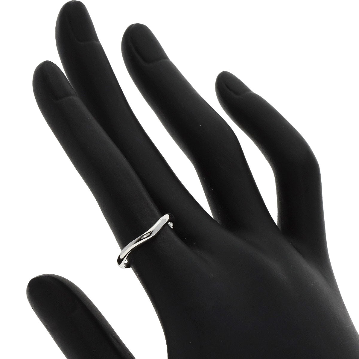 Bvlgari Ring Pt950 Silver Corona Curve