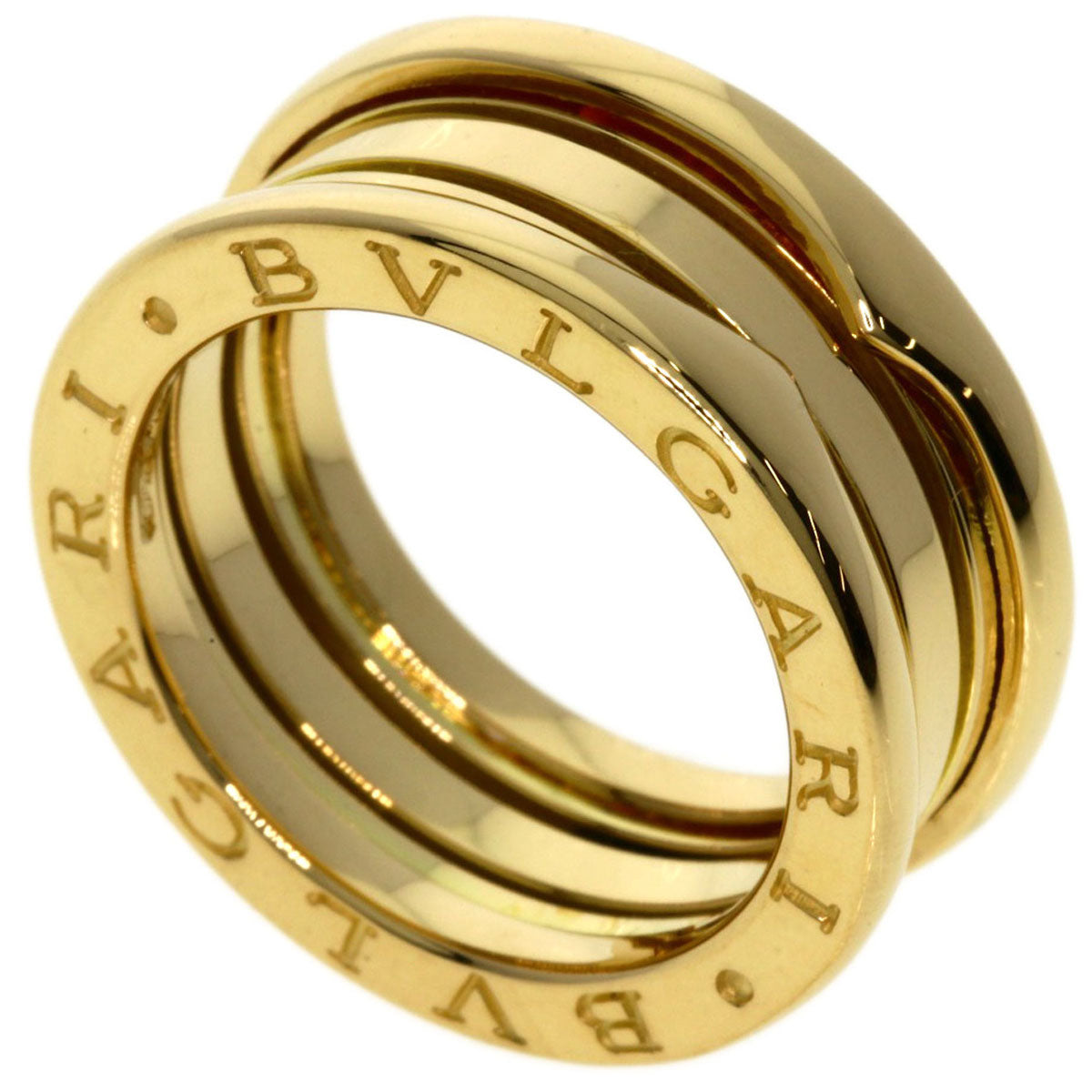 Bvlgari Ring 18K Yellow Gold Gold B-Zero1 B-Zero One 2 Band #52 Women