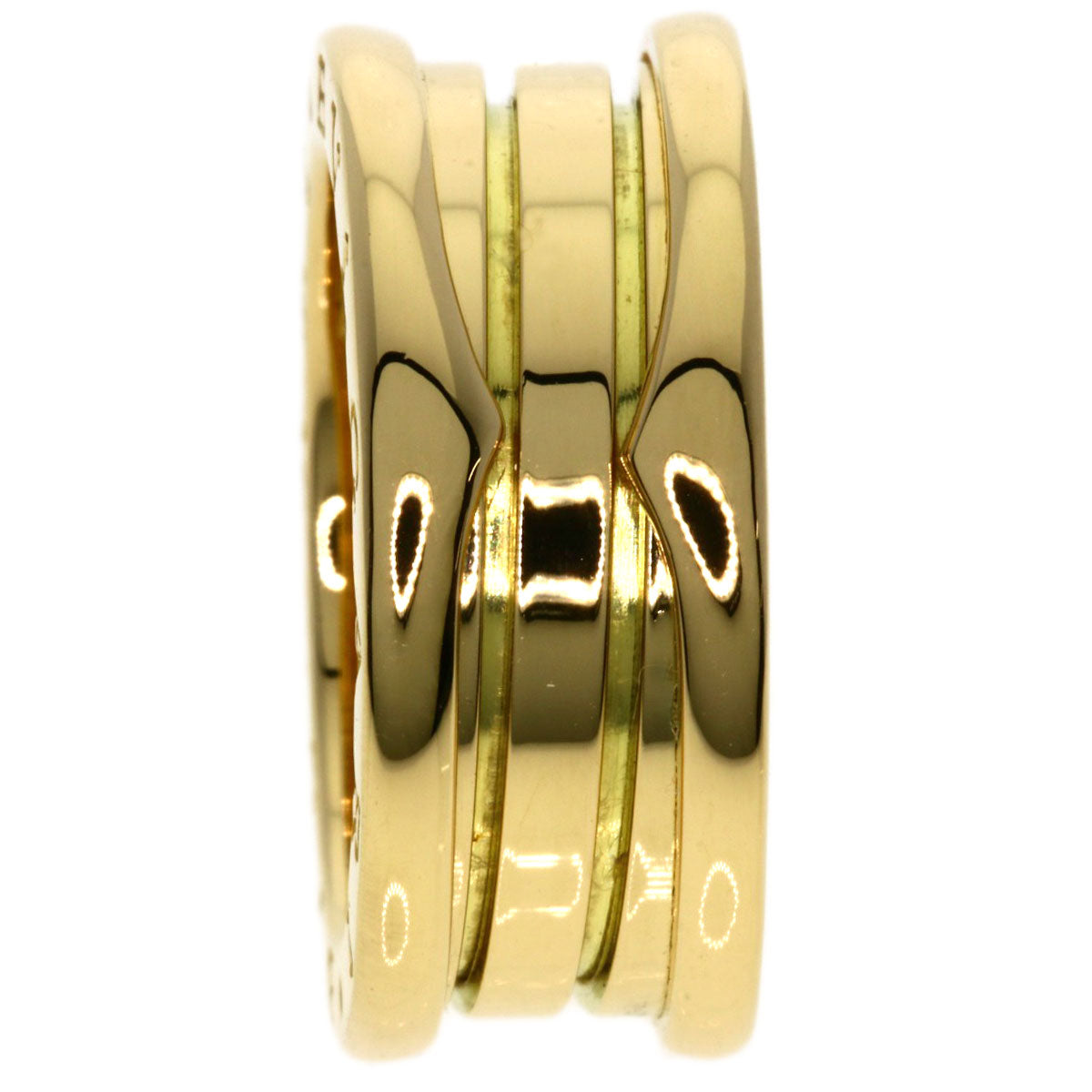 Bvlgari Ring 18K Yellow Gold Gold B-Zero1 B-Zero One 2 Band #52 Women