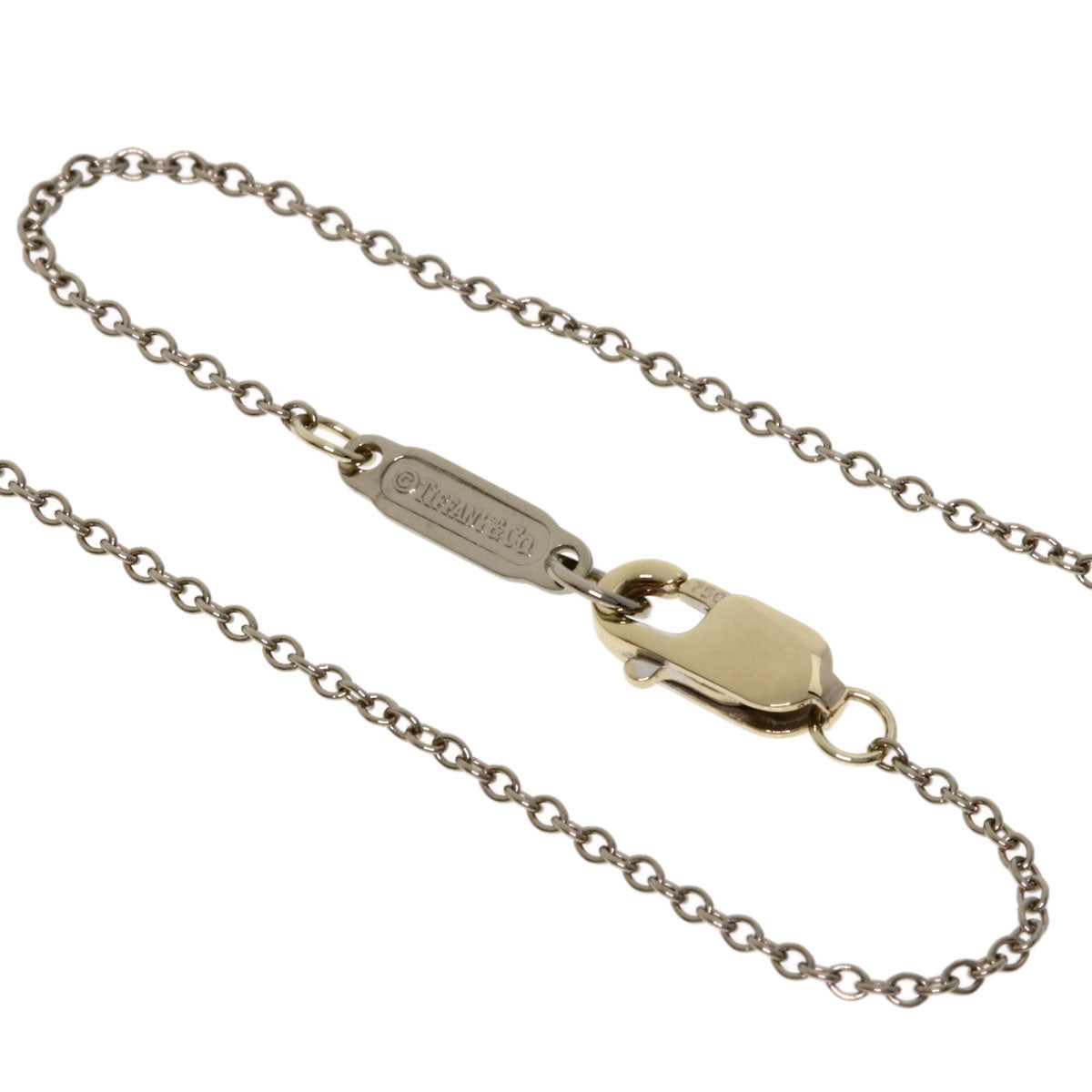 Tiffany&Co. Necklace K18Wg , K18Yg Gold Multi Heart Drop Women