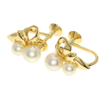Mikimoto Earring 18K Yellow Gold Gold Pearl