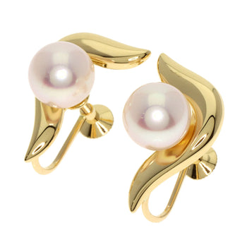 Mikimoto Earring 18K Yellow Gold Gold Pearl Women