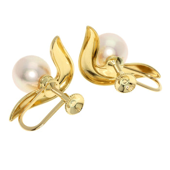 Mikimoto Earring 18K Yellow Gold Gold Pearl Women