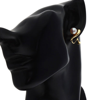 Mikimoto Earring 18K Yellow Gold Gold Pearl Women