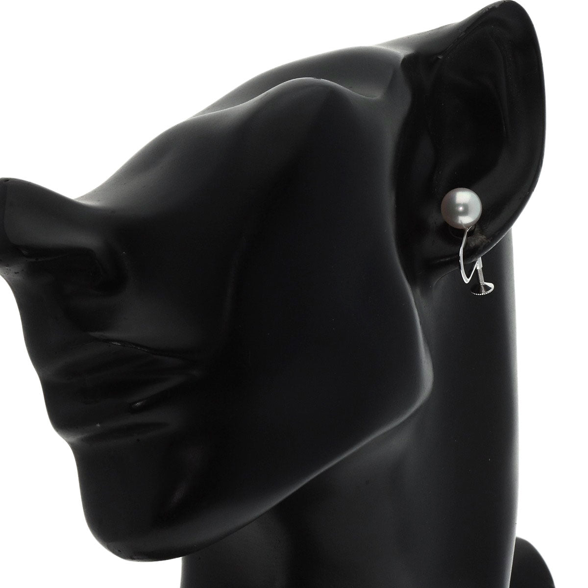 Mikimoto Earring K14Wg Silver Pearl Women