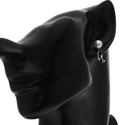 Mikimoto Earring K14Wg Silver Pearl Women