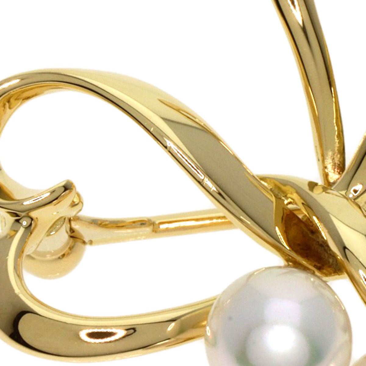 Mikimoto Brooch 18K Yellow Gold Gold Pearl Women