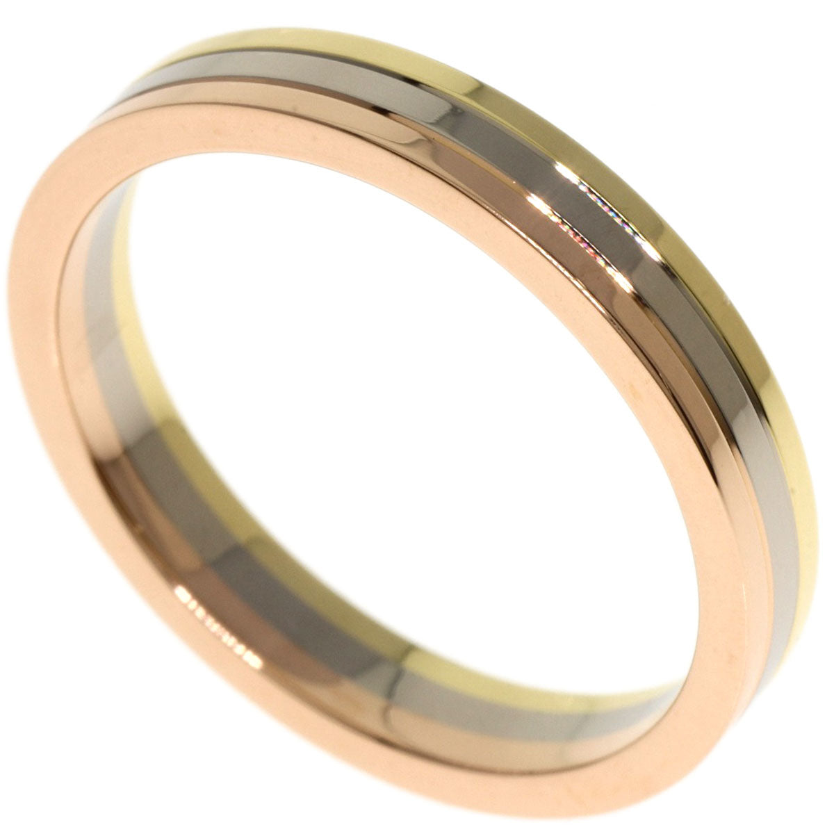 Cartier Ring 18K Yellow Gold Gold Three Colors # 58