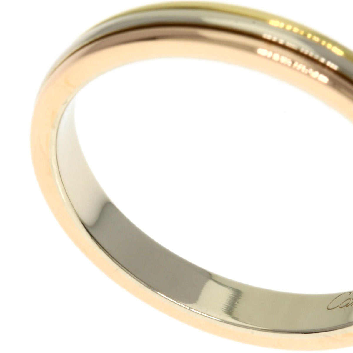 Cartier Ring K18Yg , K18Pg , K18Wg Gold Three Color #57 Women