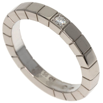 Cartier Ring K18Wg Silver Raniere 1P Diamond #56