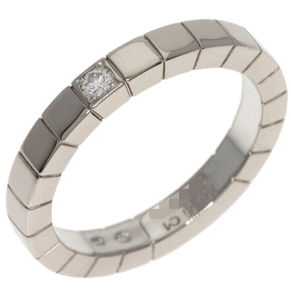 Cartier Ring K18Wg Silver Raniere 1P Diamond #56