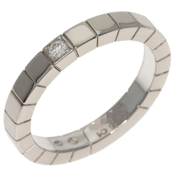 Cartier Ring K18Wg Silver Raniere 1P Diamond #56
